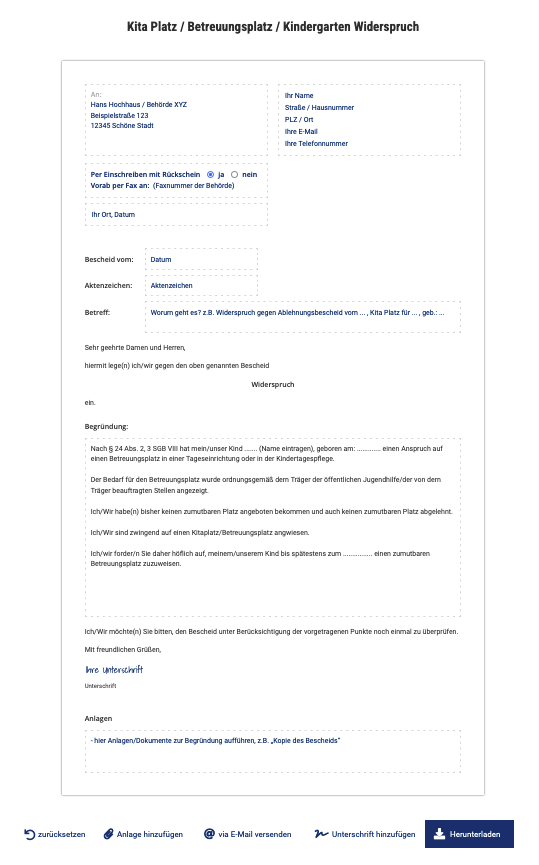 Kita, Kitaplatz, Kindergarten, Tagesmutter, Betreuungsplatz